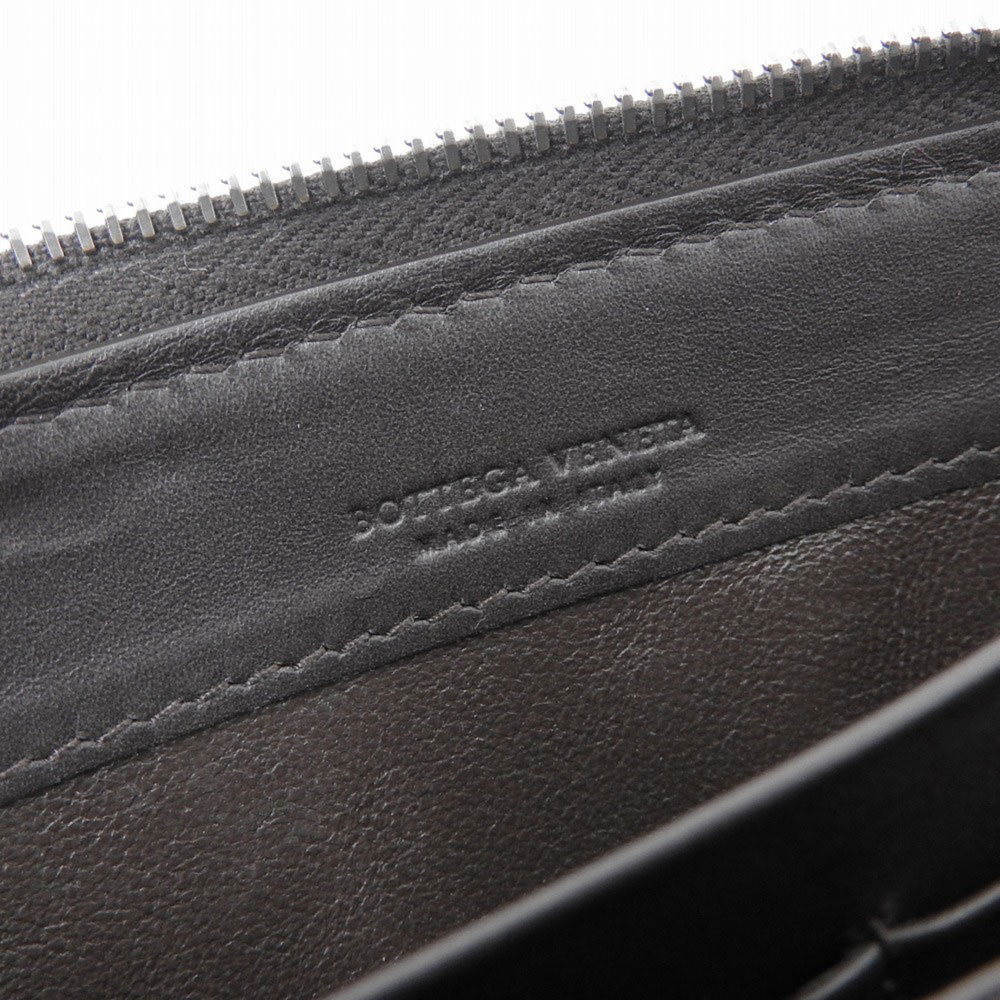 Bottega Veneta Intrecciato Round Zipper Long Wallet Leather Brown 510643 - Picture 7 of 7